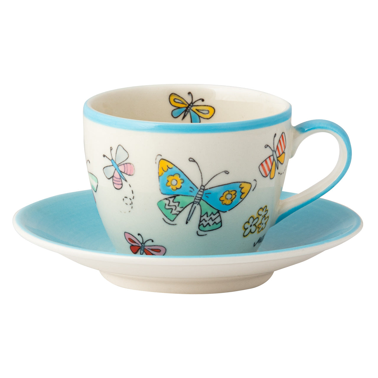 Cappuccino Tasse - 2er Set in Geschenkbox - Summer Beauty