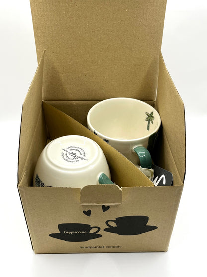 Cappuccino Tasse - 2er Set in Geschenkbox - In the Jungle