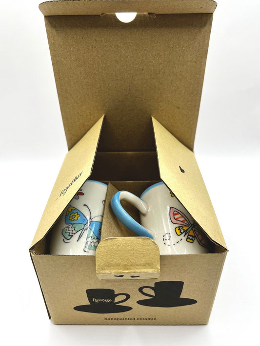Espresso Tasse - 2er Set in Geschenkbox - Summer Beauty